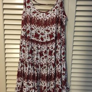 Brandy Melville red rose dress